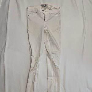 Abercrombie’s Super Skinny White Jeans